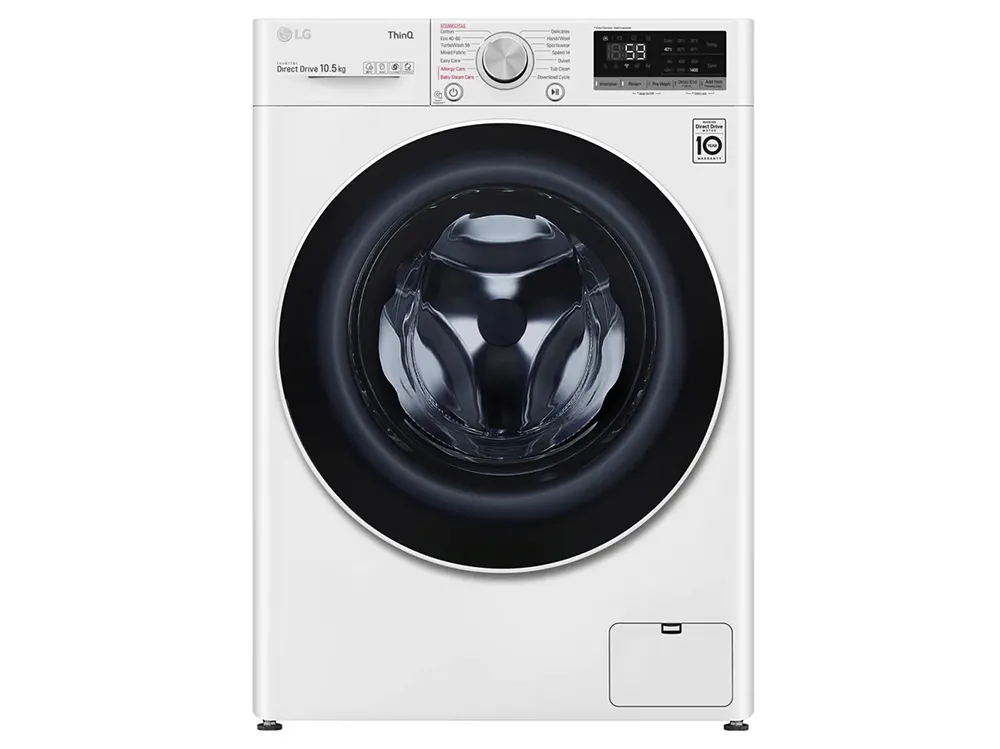 Mașină de spălat LG F4WV510S0E, 10,5kg, Alb