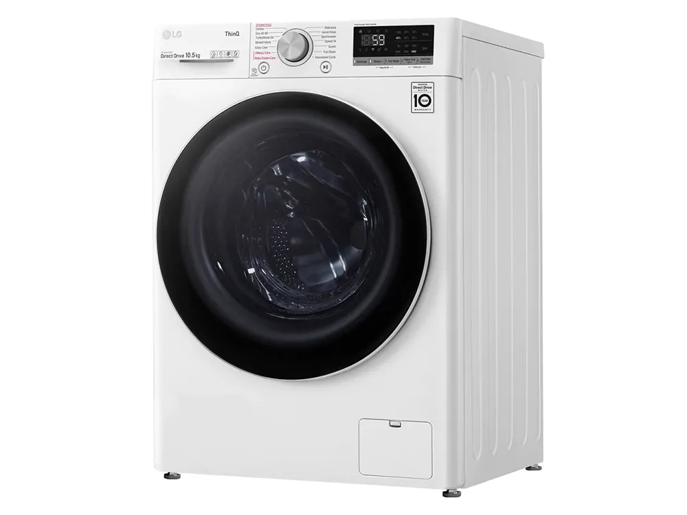 Mașină de spălat LG F4WV510S0E, 10,5kg, Alb
