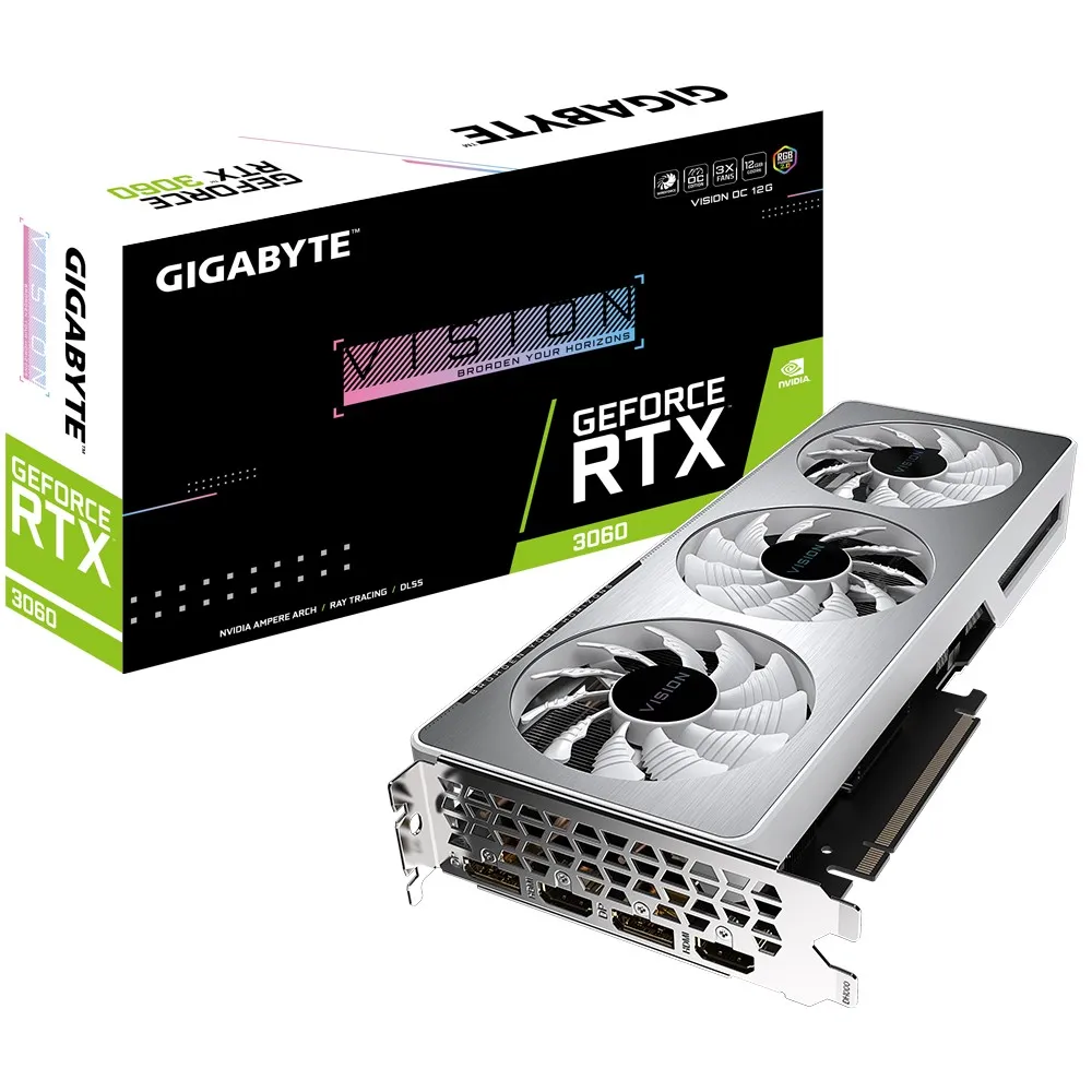 Placă Video Gigabyte GV-N3060VISION OC-12GD, 12GB GDDR6 192bit