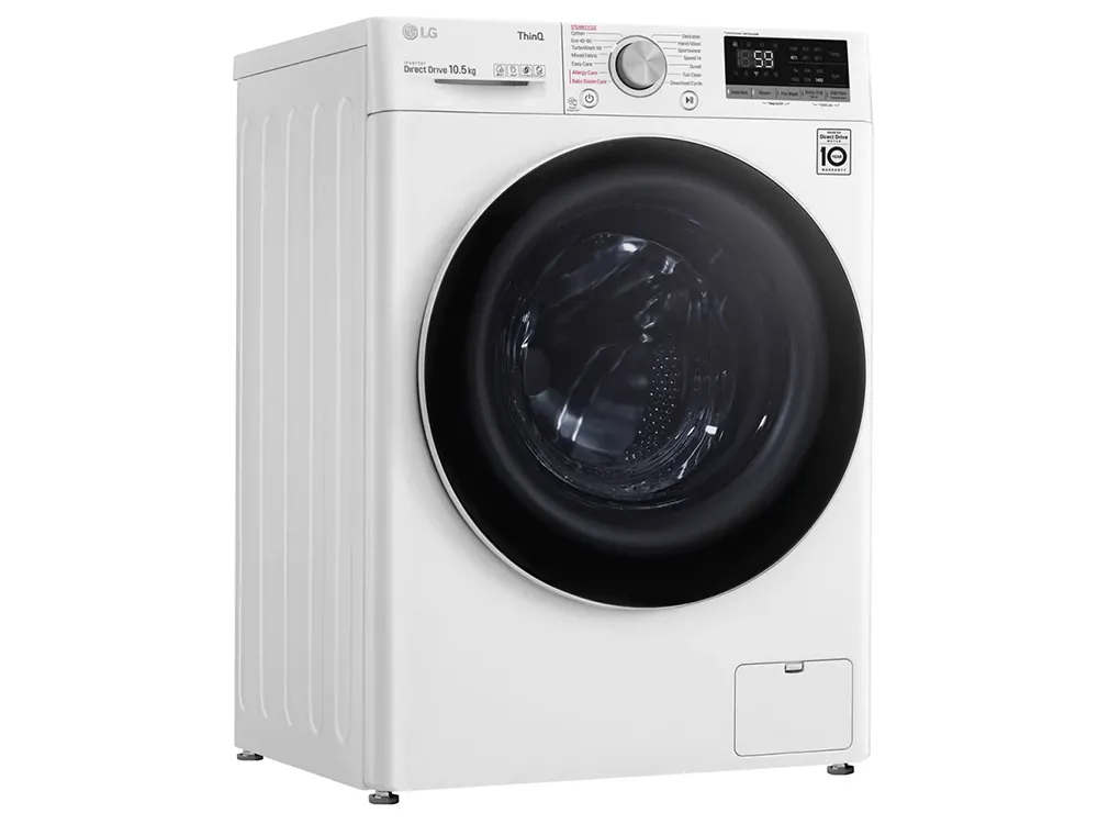 Mașină de spălat LG F4WV510S0E, 10,5kg, Alb