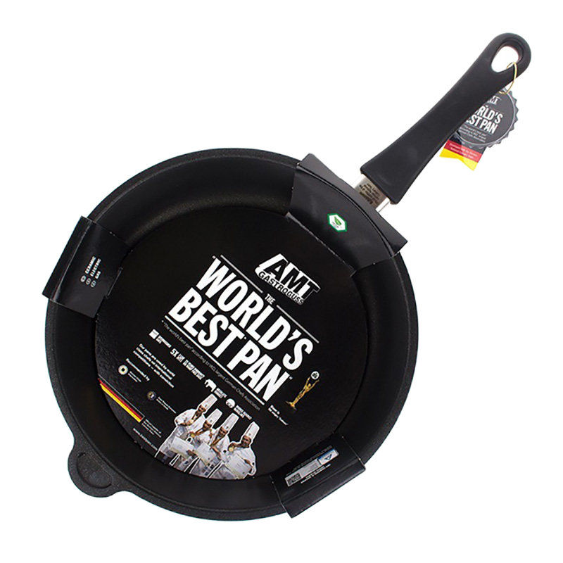 Cratița AMT Gastroguss AMT-728-E, 3,8L, 28cm, Negru