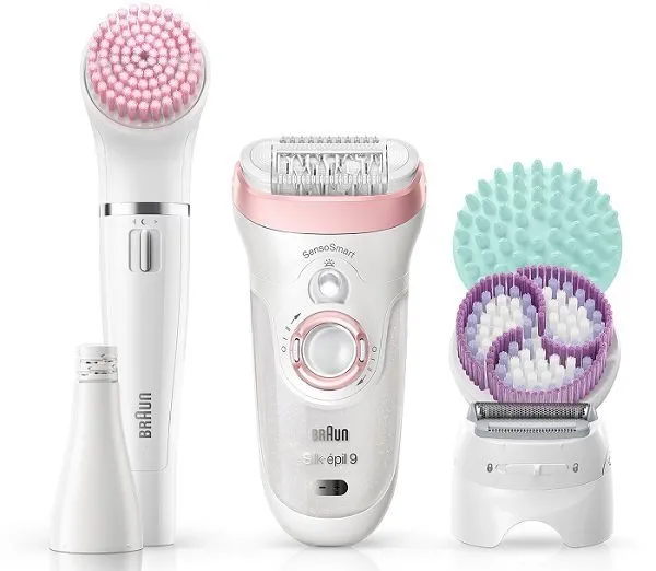 Epilator BRAUN SES9985BS, Alb/Roz