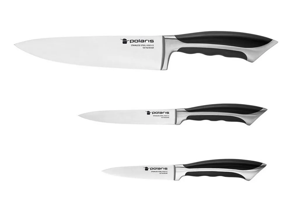 Set de Cuțite Polaris Millennium-3SS, Negru
