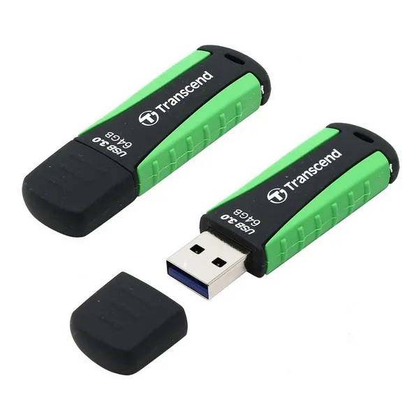 Memorie USB Transcend JetFlash 810, 64GB, Negru/Verde