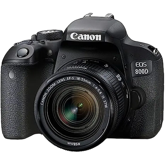 Aparat foto DSLR Canon EOS 800D + 18-55 IS, Negru