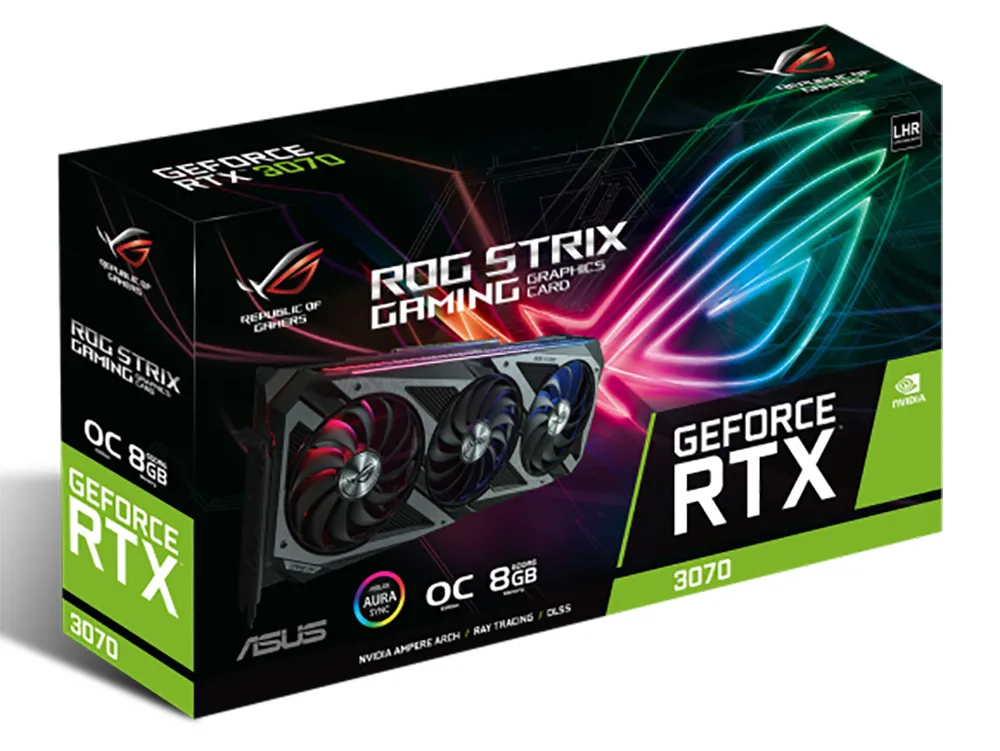 Placă Video ASUS TUF-RTX3070-O8G-V2-GAMING,  8GB GDDR6 256bit