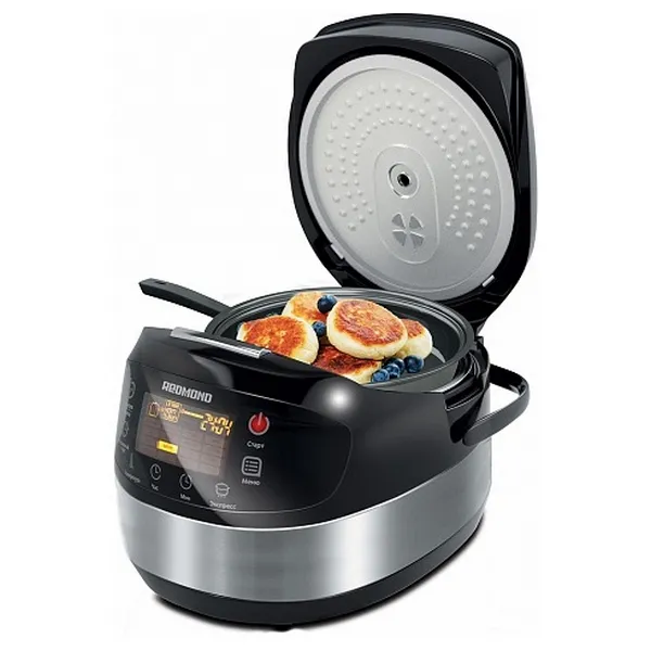 Aparat de gătit multifuncțional Redmond MULTIKITCHEN, Negru / Oțel Inoxidabil