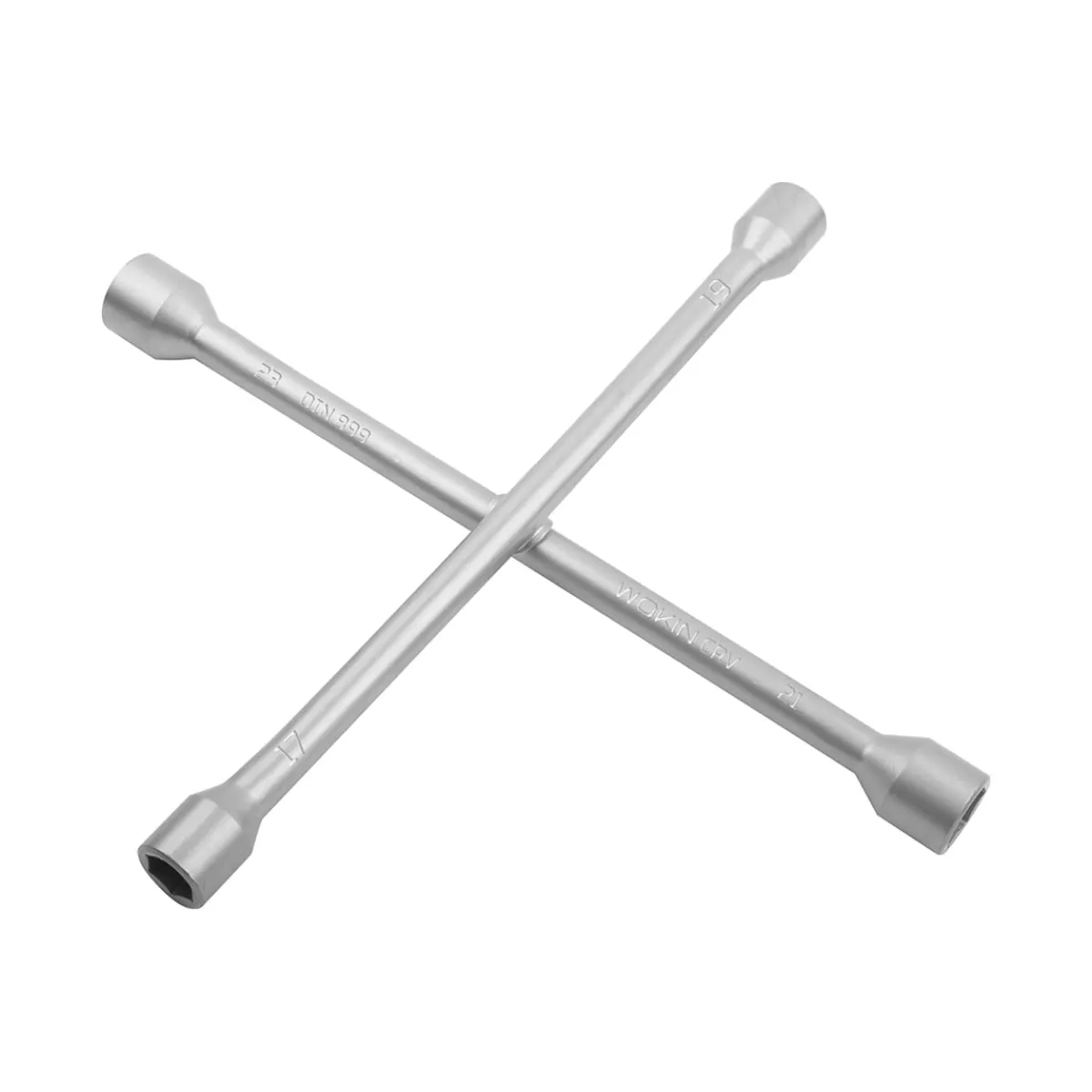 Cheia cu balon Wokin, în formă de cruce, cu dimensiunile 17x19x21x23 mm.