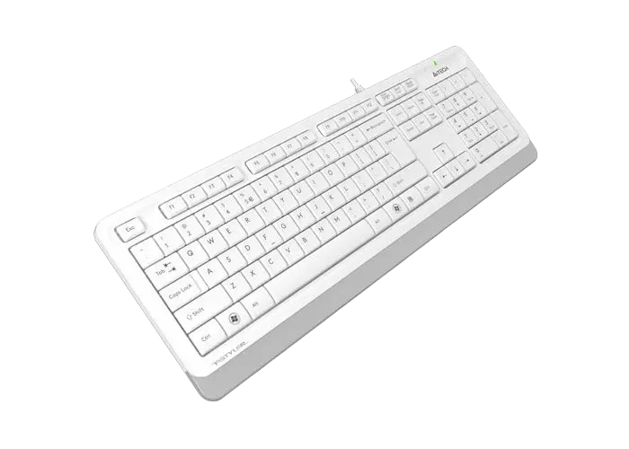 Tastatură A4Tech FK10, Cu fir, Alb /Gri