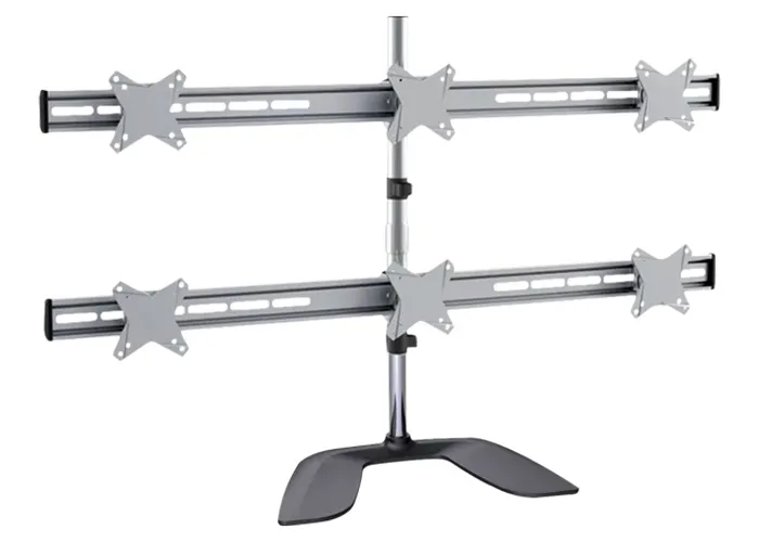 Suport birou pentru monitoare Reflecta PLANO DeskStand 23-1010 S, Argintiu