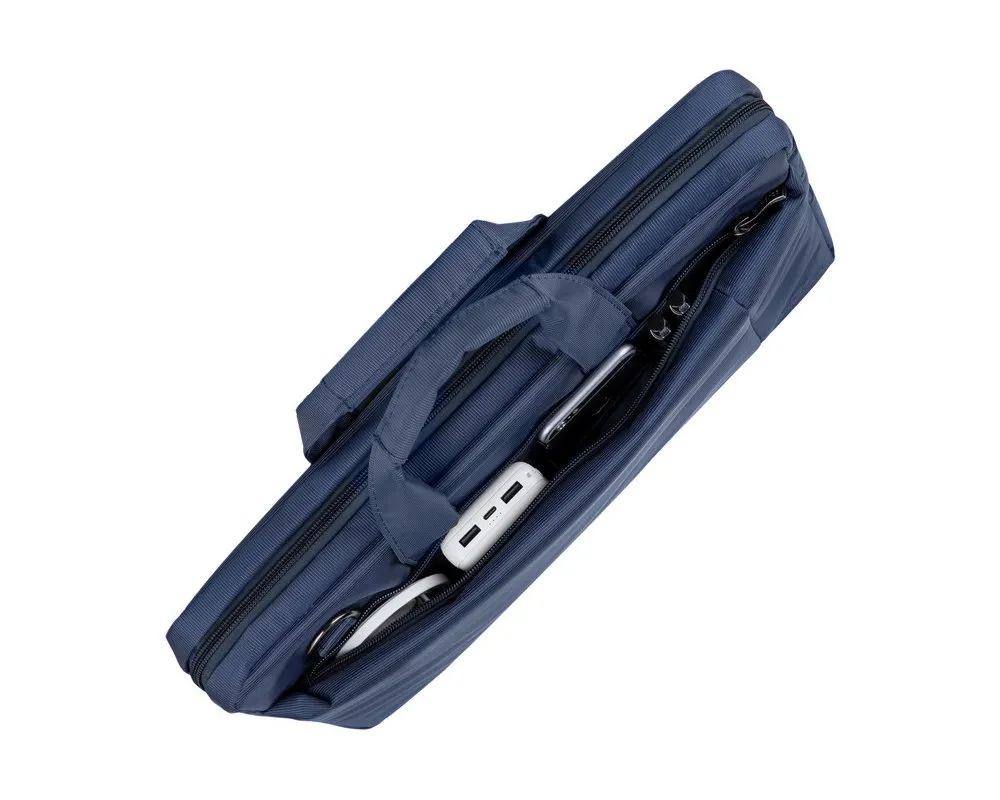 Geantă pentru Laptop RivaCase Central, 15.6", Poliester, Albastru