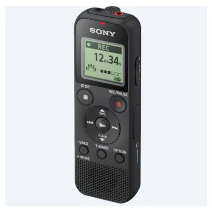 Recorder digital de voce SONY ICD-PX370, 4GB PC Link + MC slot ICD, MP3, 2 AAA