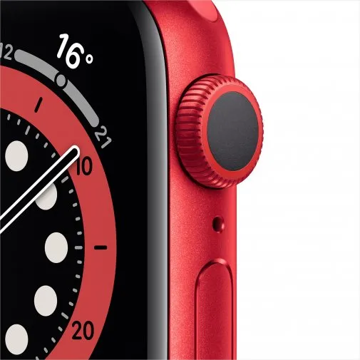 Ceas inteligent Apple Watch Series 6 GPS M00A3, 40mm, Carcasă din aluminiu cu bandă Sport Roșie