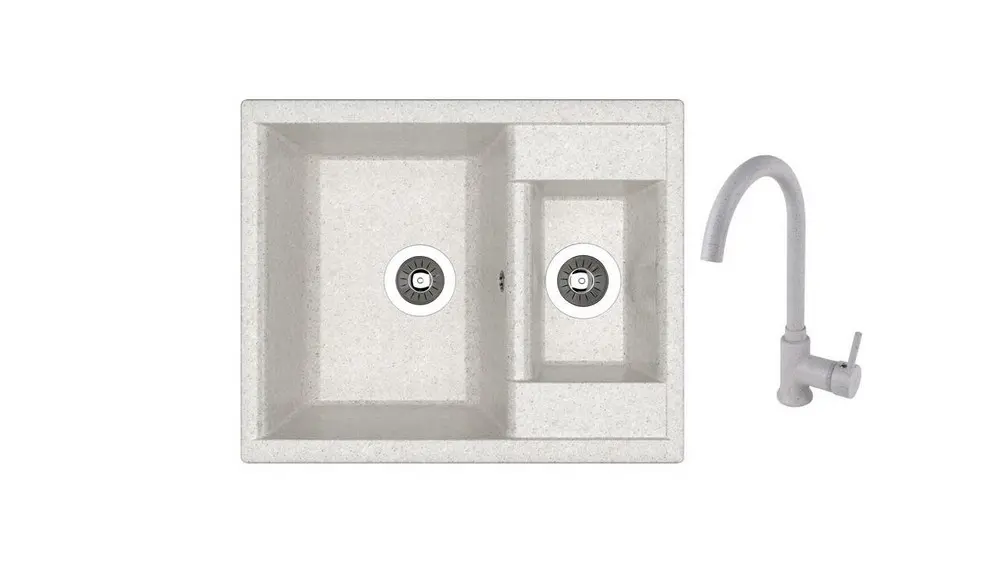 SET chiuveta Dr Gans Astra 620K + SanDonna F 7073 gri