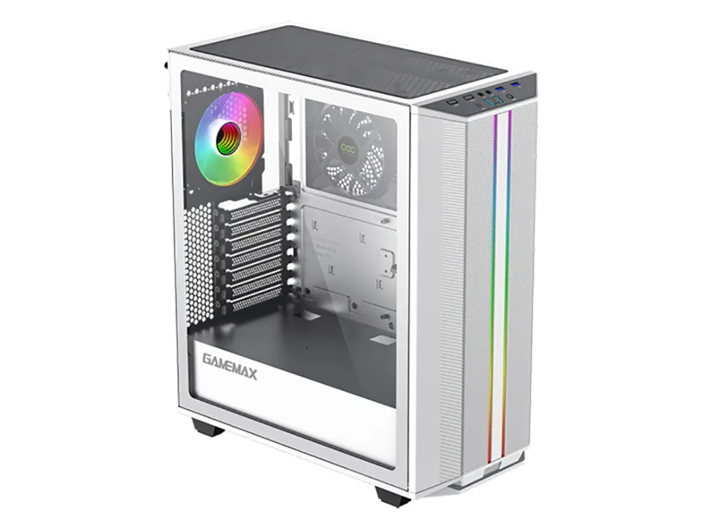 Carcasă PC Gamemax Precision, Midi-Tower, ATX, Alb
