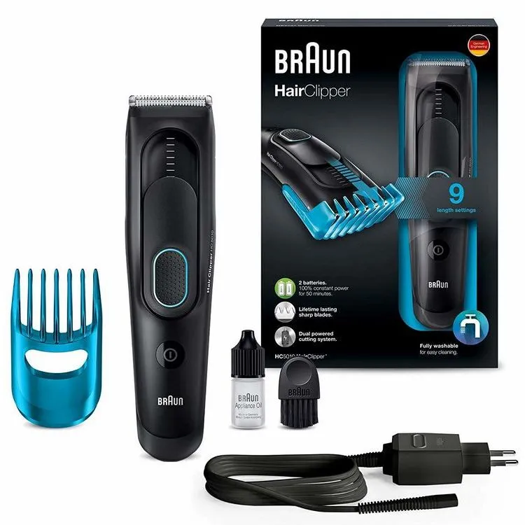 Aparat de tuns Braun HC5010, Negru