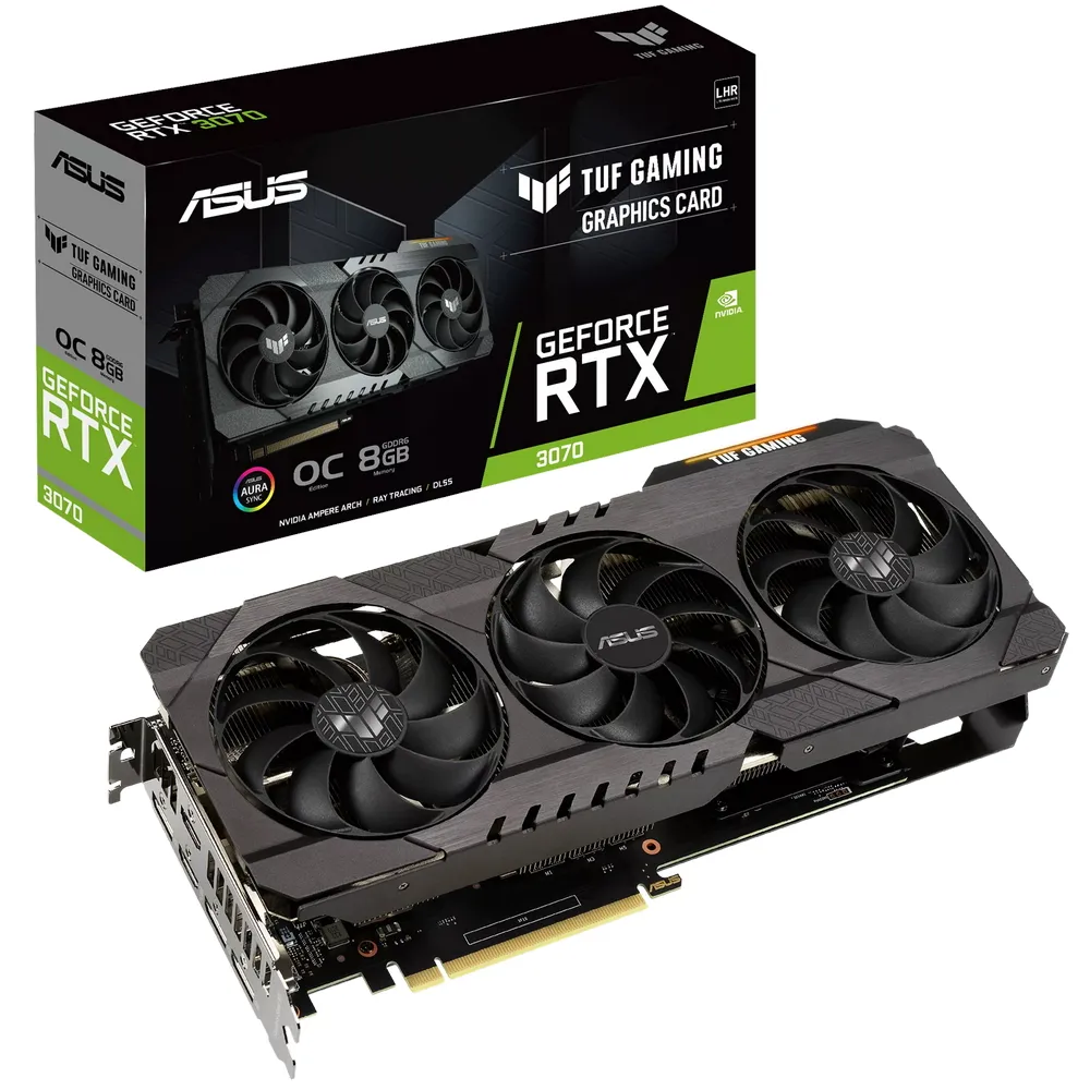 Placă Video ASUS TUF-RTX3070-O8G-V2-GAMING,  8GB GDDR6 256bit