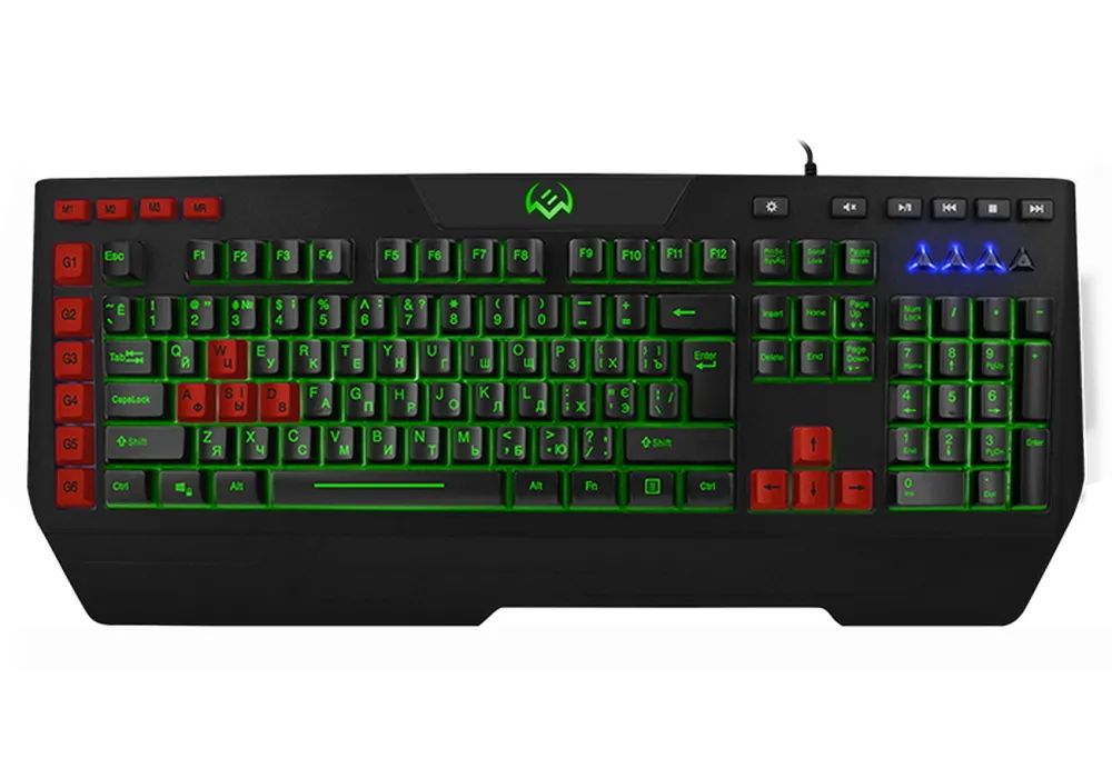 Tastatură SVEN KB-G9600, Cu fir, Negru