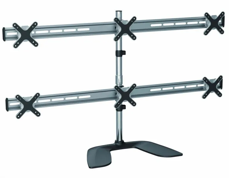 Suport birou pentru monitoare Reflecta PLANO DeskStand 23-1010 S, Argintiu