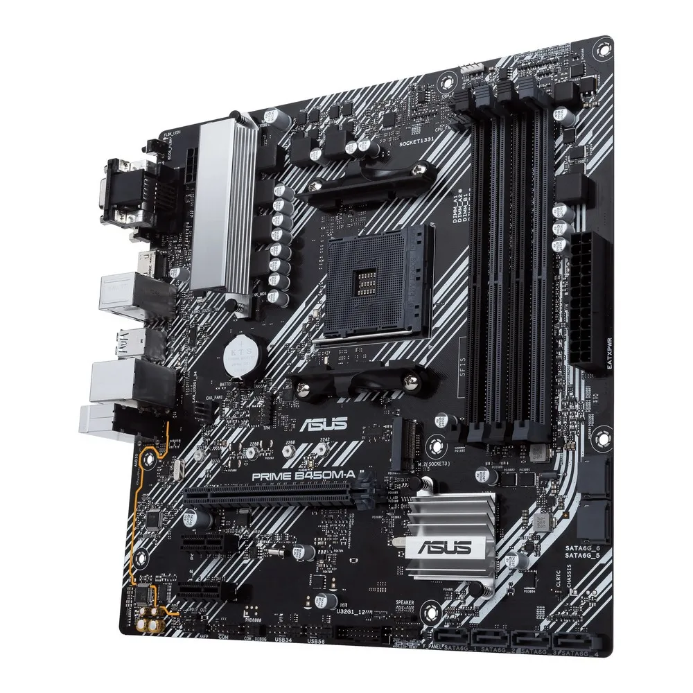 Placă de bază ASUS PRIME B450M-A II, AM4, AMD B450, Micro-ATX