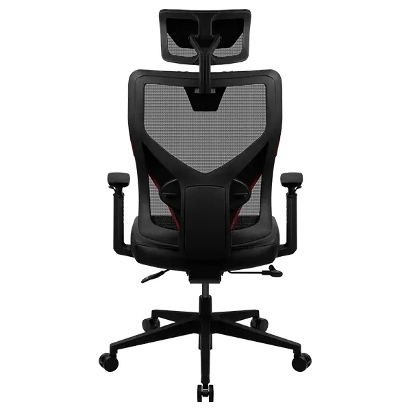 Scaun Gaming ThunderX3 Yama1, PU Piele, Negru/Rosu