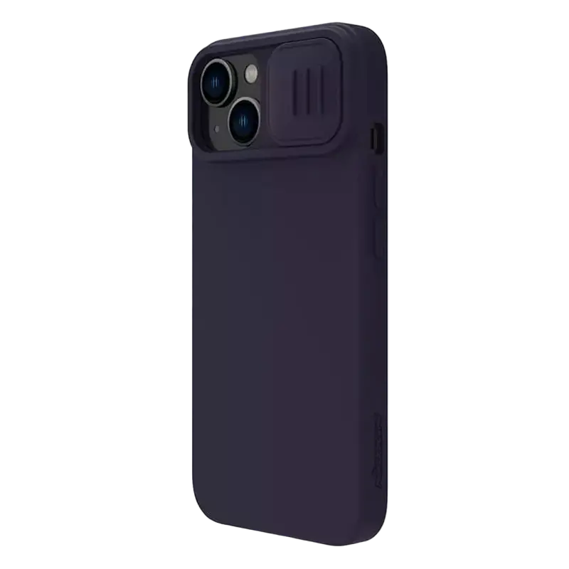 Husă Nillkin iPhone 14 Plus, CamShield Silky Silicone, Dark Purple