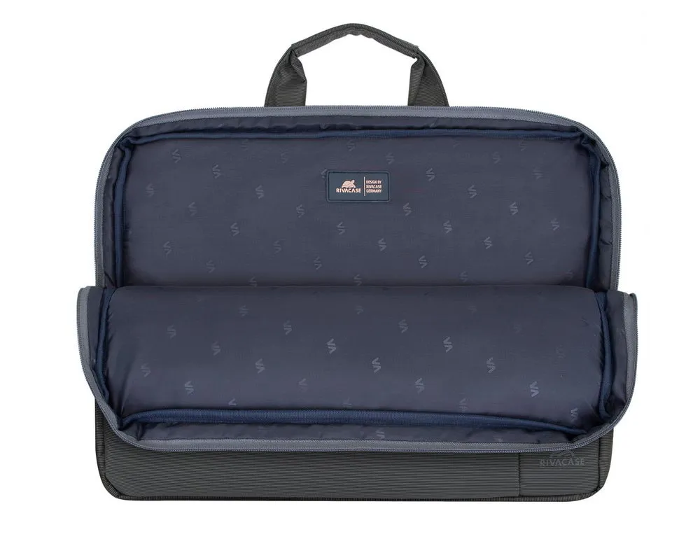 Geantă pentru Laptop RivaCase Central, 15.6", Poliester, Gri