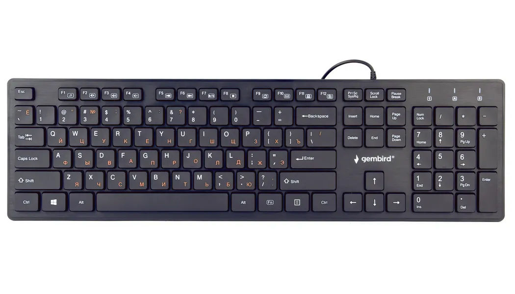 Tastatură Gembird KB-MCH-03-RU, Cu fir, Negru