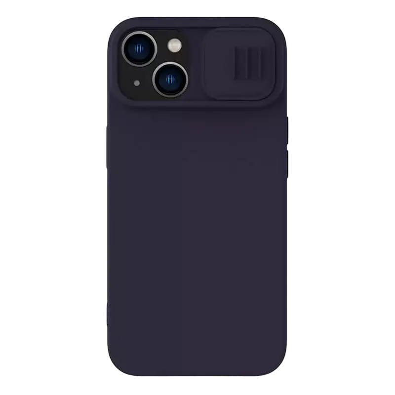 Husă Nillkin iPhone 14 Plus, CamShield Silky Silicone, Dark Purple