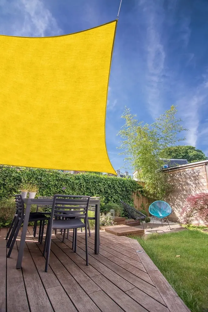 Pinza de umbra patrata JUMI (galbena) 3.6x3.6m