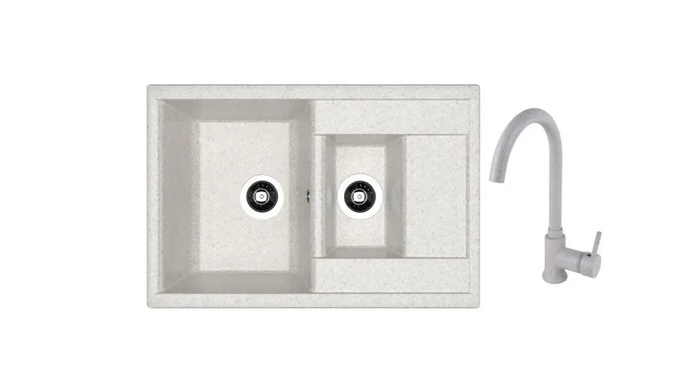 SET chiuveta Dr Gans Astra 760K + SanDonna F 7073 gri 