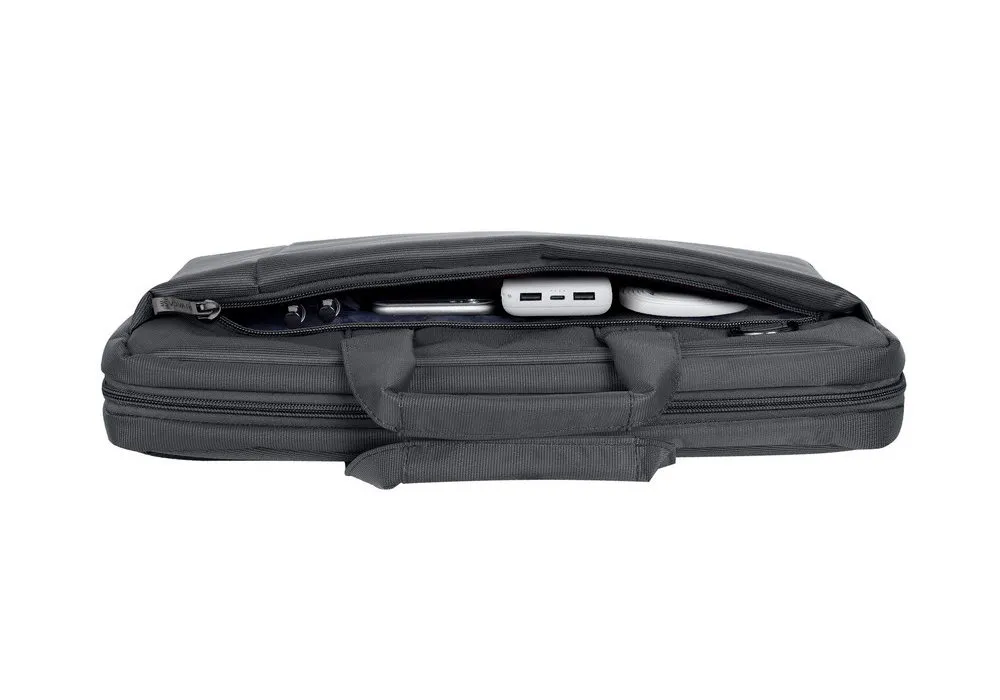 Geantă pentru Laptop RivaCase Central, 15.6", Poliester, Gri