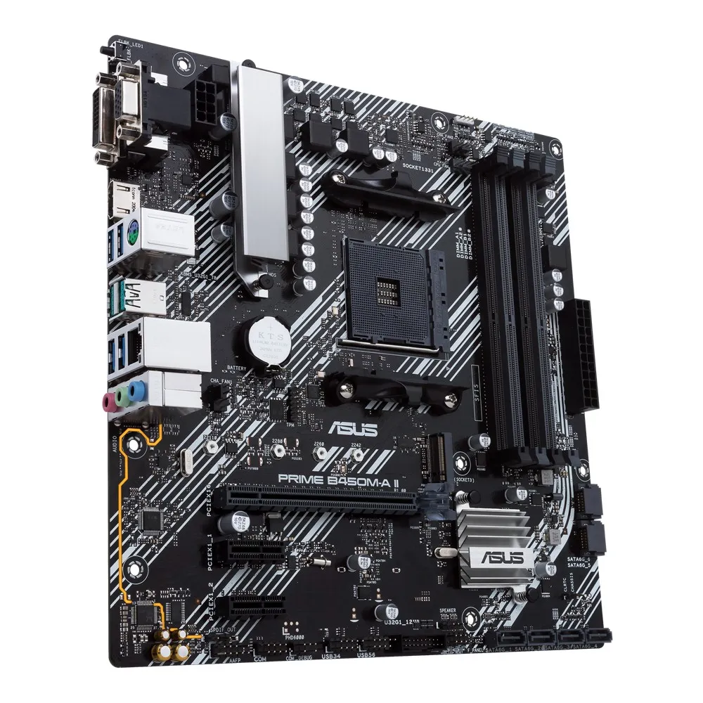Placă de bază ASUS PRIME B450M-A II, AM4, AMD B450, Micro-ATX