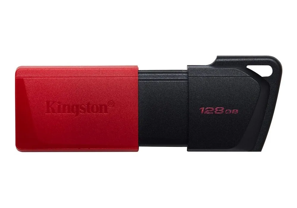 128GB USB3.2 Flash Drive Kingston DataTraveler Exodia M (DTXM/128GB), Black-Red, Plastic, Slider Cap