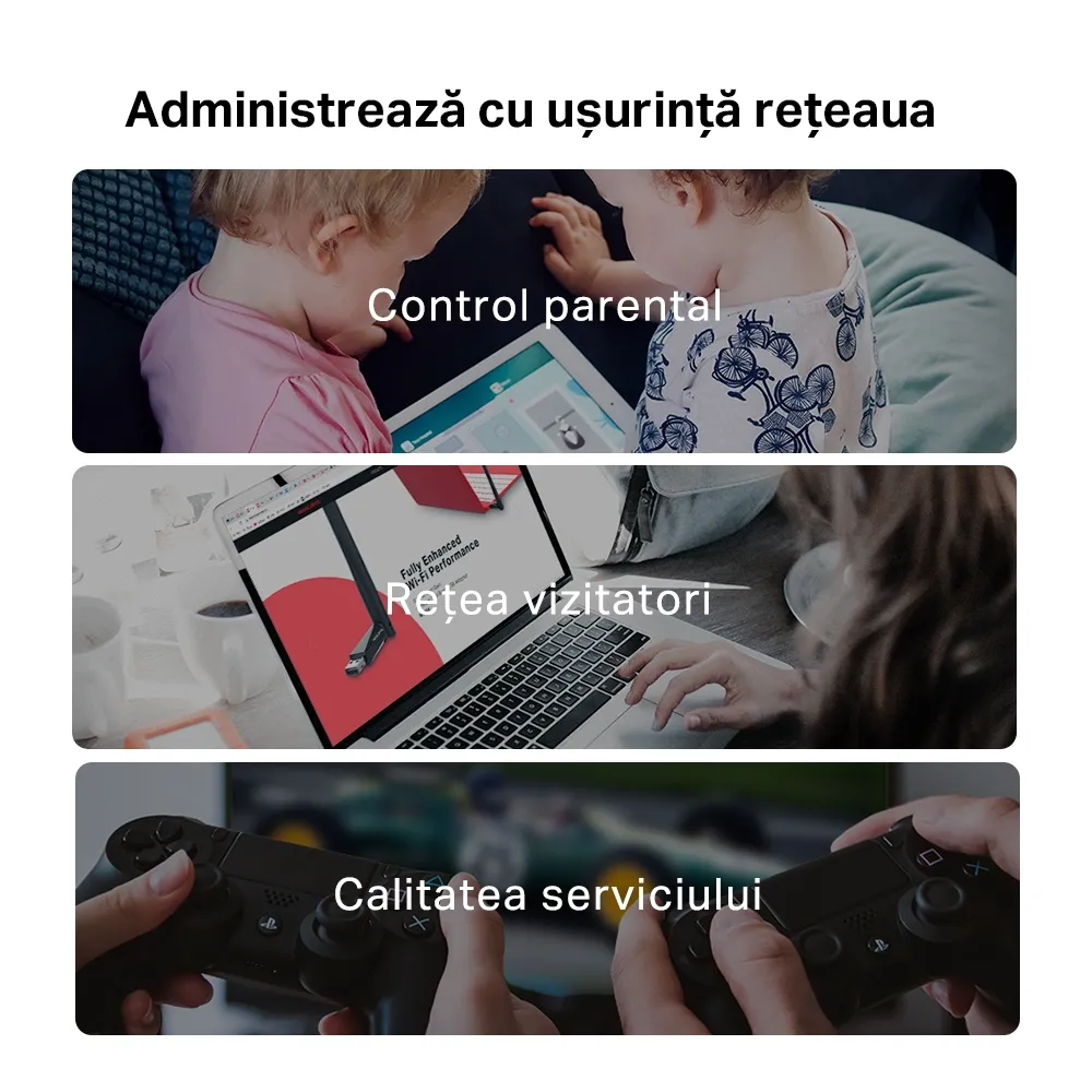 Router fără fir MERCUSYS MR50G, Negru
