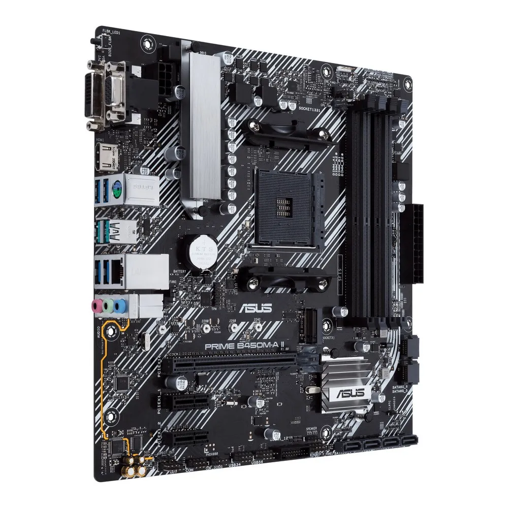 Placă de bază ASUS PRIME B450M-A II, AM4, AMD B450, Micro-ATX