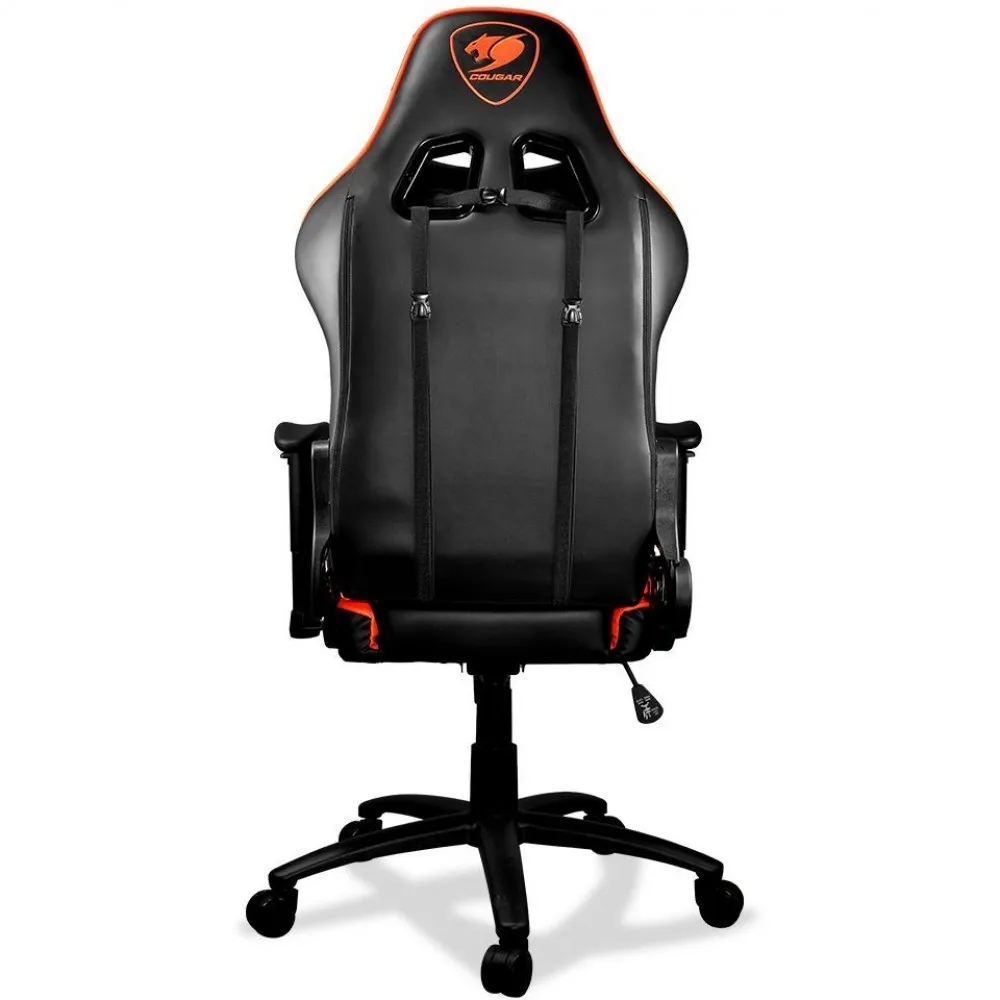 Scaun Gaming Cougar Armor One, PVC Piele, Negru/Portocaliu