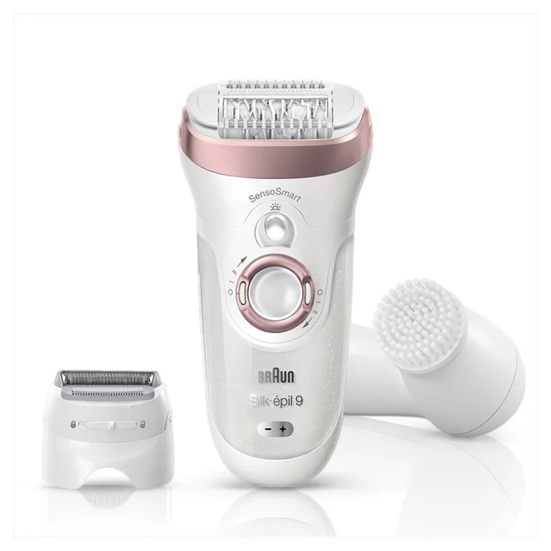 Epilator BRAUN SES9880, Alb/Roz