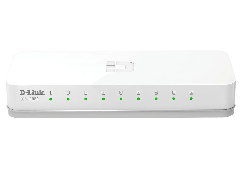 Switch de rețea D-Link DES-1008C/B1A, 8 x 10/100 Mbps