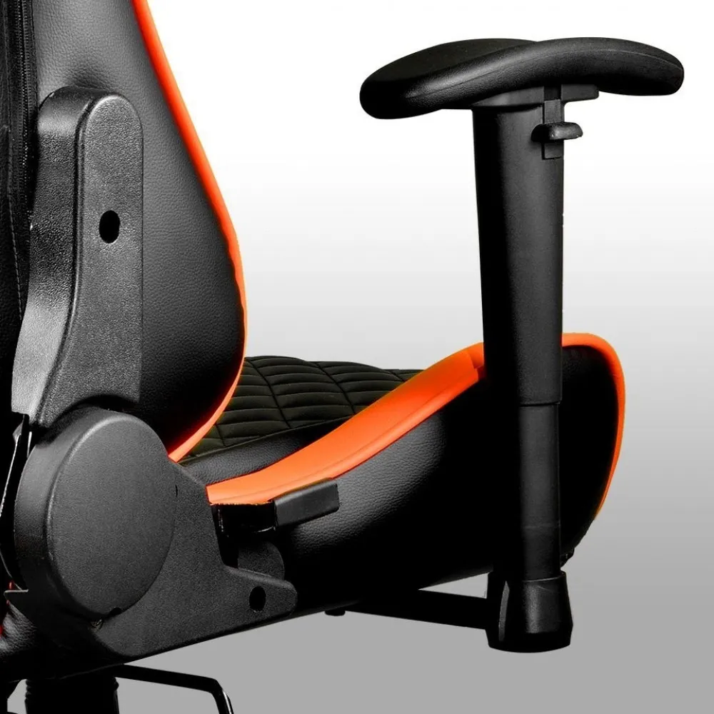 Scaun Gaming Cougar Armor One, PVC Piele, Negru/Portocaliu