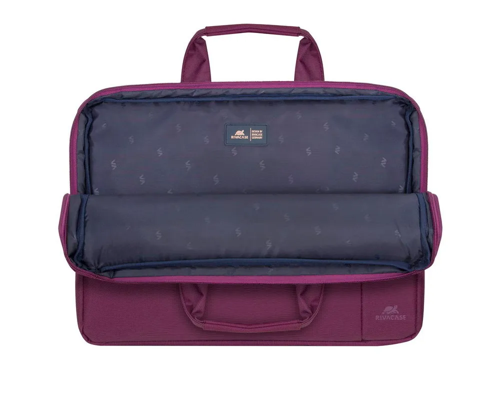 Geantă pentru Laptop RivaCase Central, 15.6", Poliester, Violet