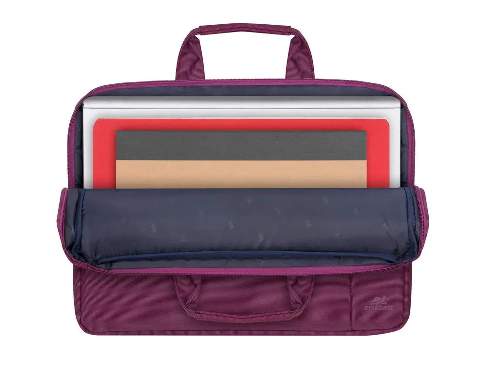 Geantă pentru Laptop RivaCase Central, 15.6", Poliester, Violet