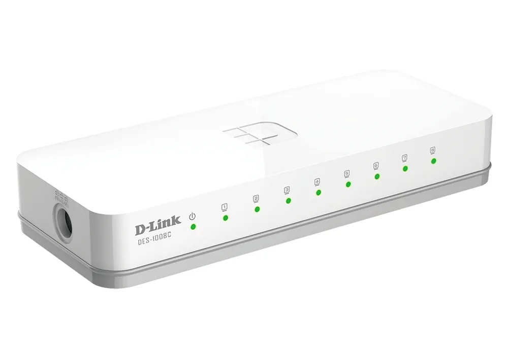 Switch de rețea D-Link DES-1008C/B1A, 8 x 10/100 Mbps