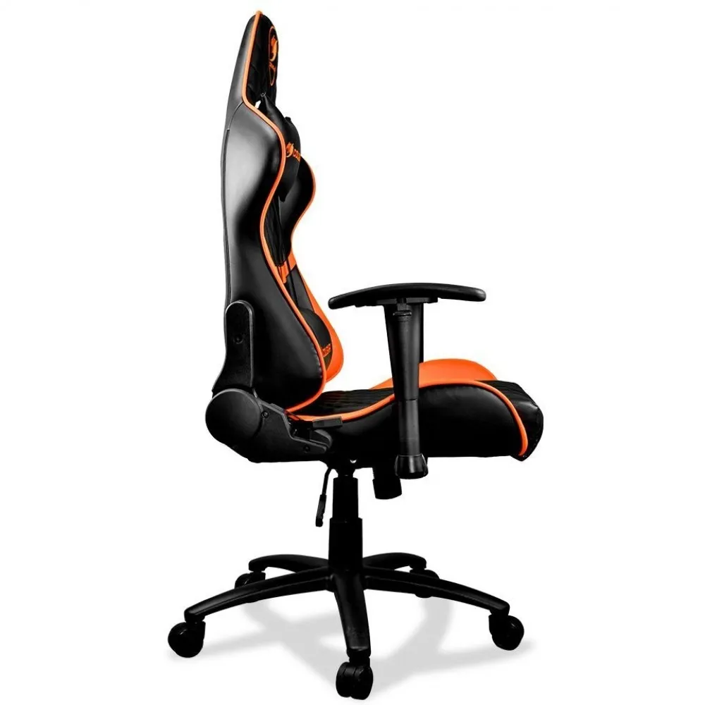 Scaun Gaming Cougar Armor One, PVC Piele, Negru/Portocaliu