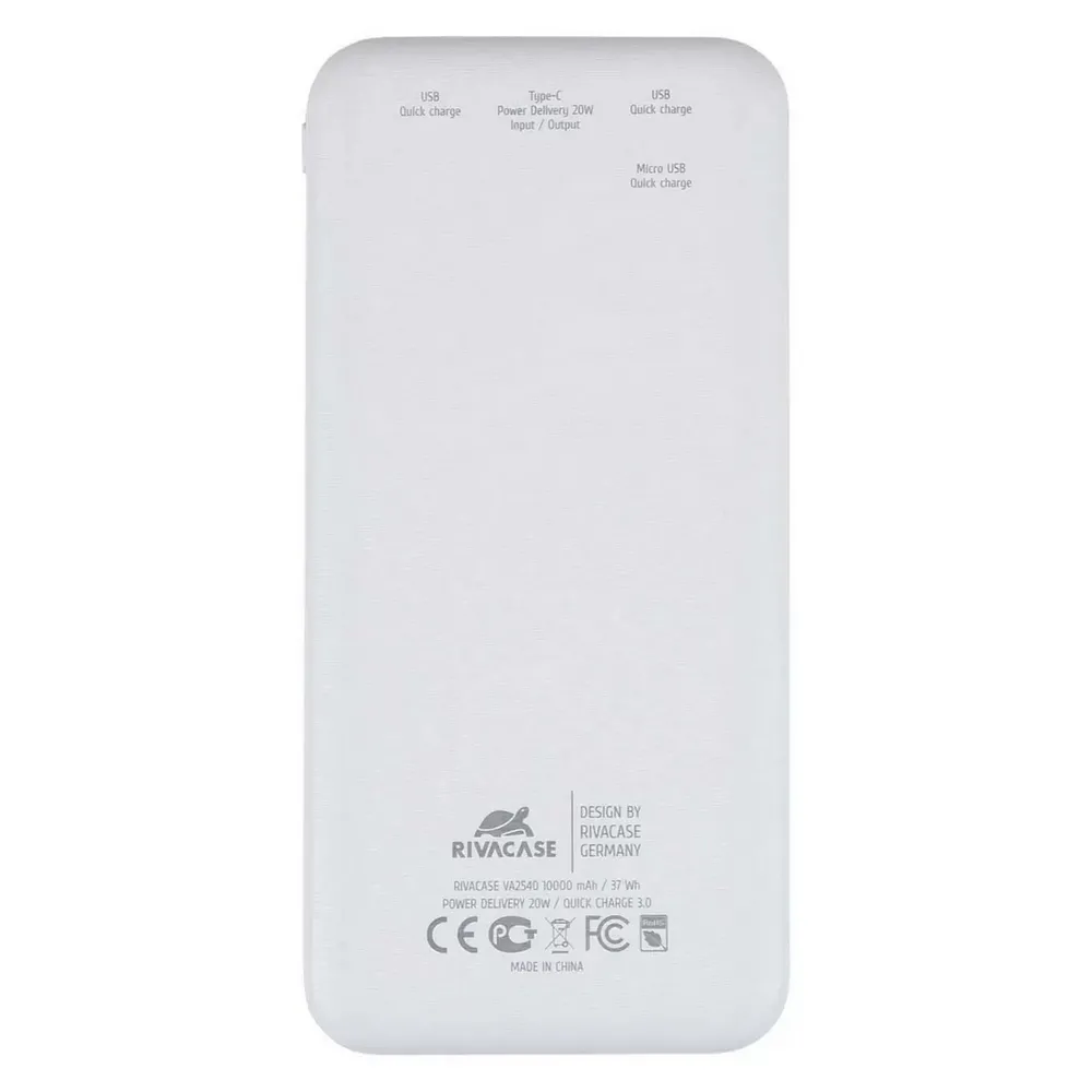 Acumulator extern RivaCase VA2540, 1000mAh, Alb