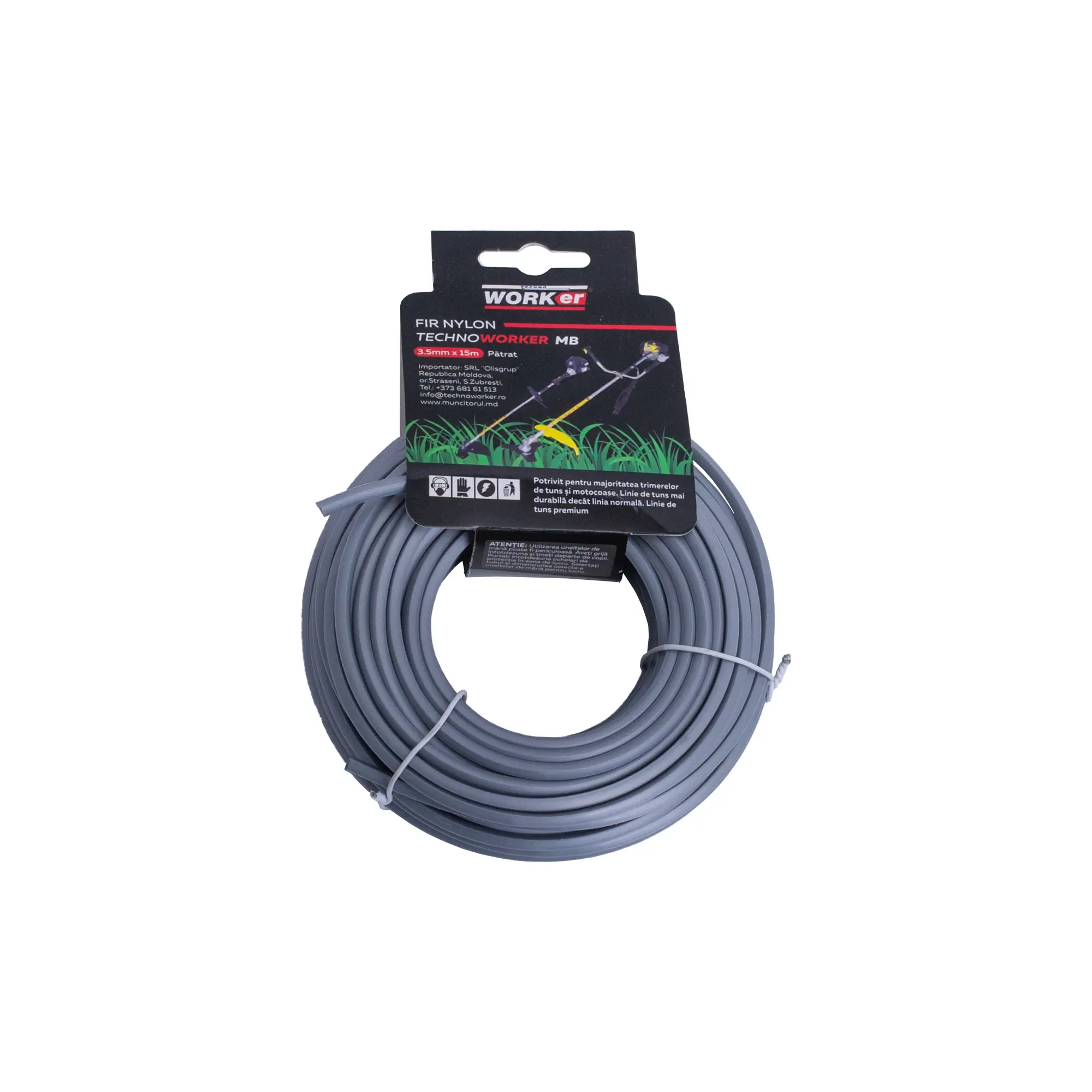 Fir Nylon Technoworker patrat 3.5 mm x 15 m