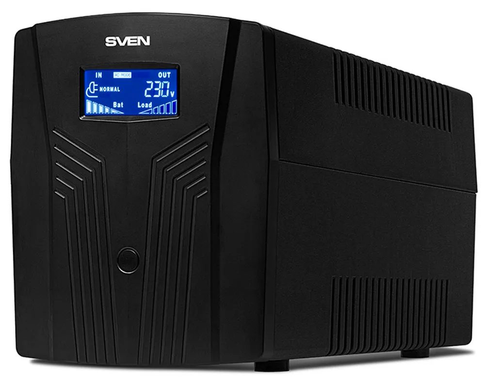 Sursă de alimentare neîntreruptibilă SVEN Pro 1500 LCD, Linear-interactiv, 1500VA, Turn
