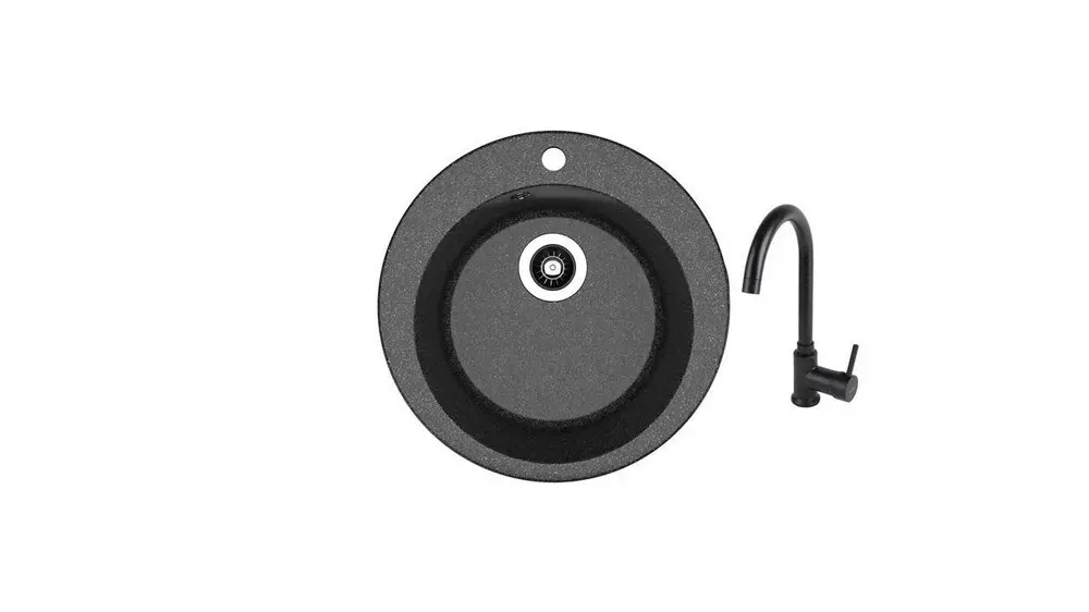 SET chiuveta Dr Gans GALA + SanDonna F 7073 negru