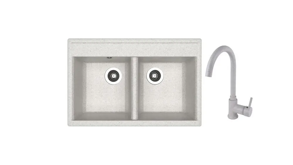 SET chiuveta Dr Gans Astra 780 + SanDonna F 7073 gri