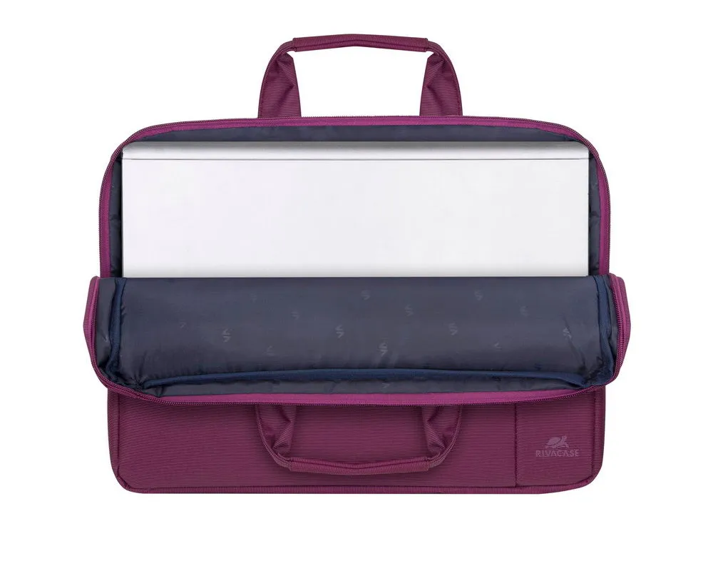 Geantă pentru Laptop RivaCase Central, 15.6", Poliester, Violet